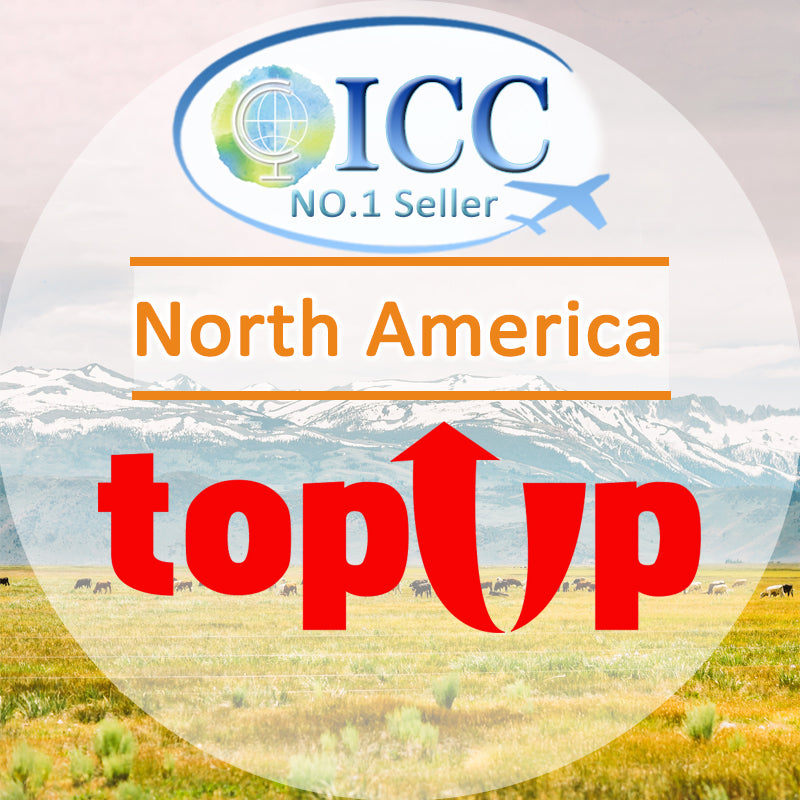 ICC-Top Up-North America (USA, Canada& Mexico) 1-30 Days Unlimited Data
