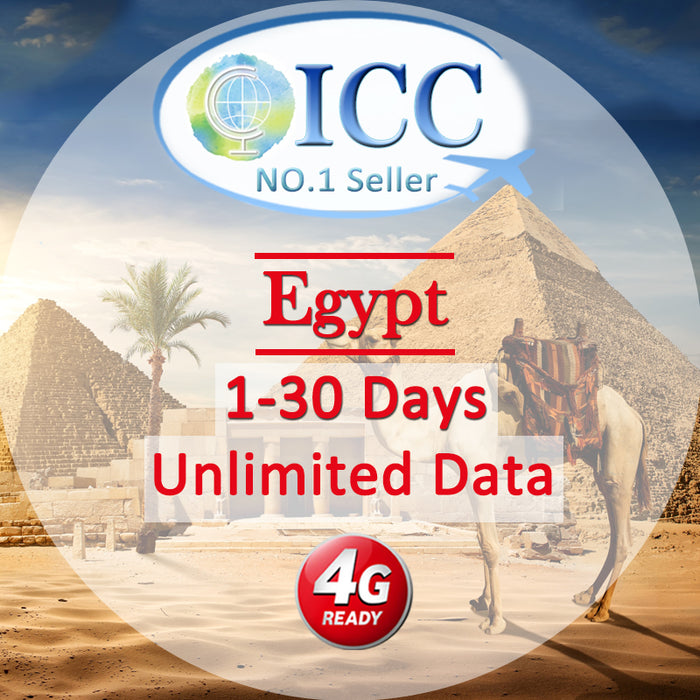 ICC SIM Card - Egypt 1-30 Days Data + Call*