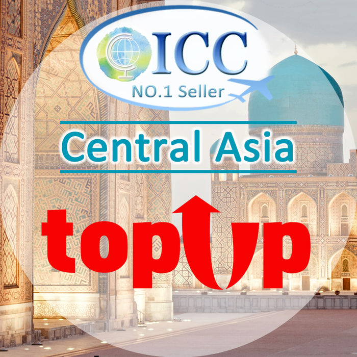 ICC-Top Up- Central Asia 1- 30 Days Unlimited Data (Kazakhstan, Uzbekistan, Tajikistan, Kyrgyzstan)