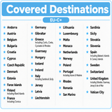 ICC eSIM - Europe EU-C 5-90 Days 12GB/20GB/50GB/100GB/200GB/500GB Data Only│Data + Call│Best coverage│Can use tiktok