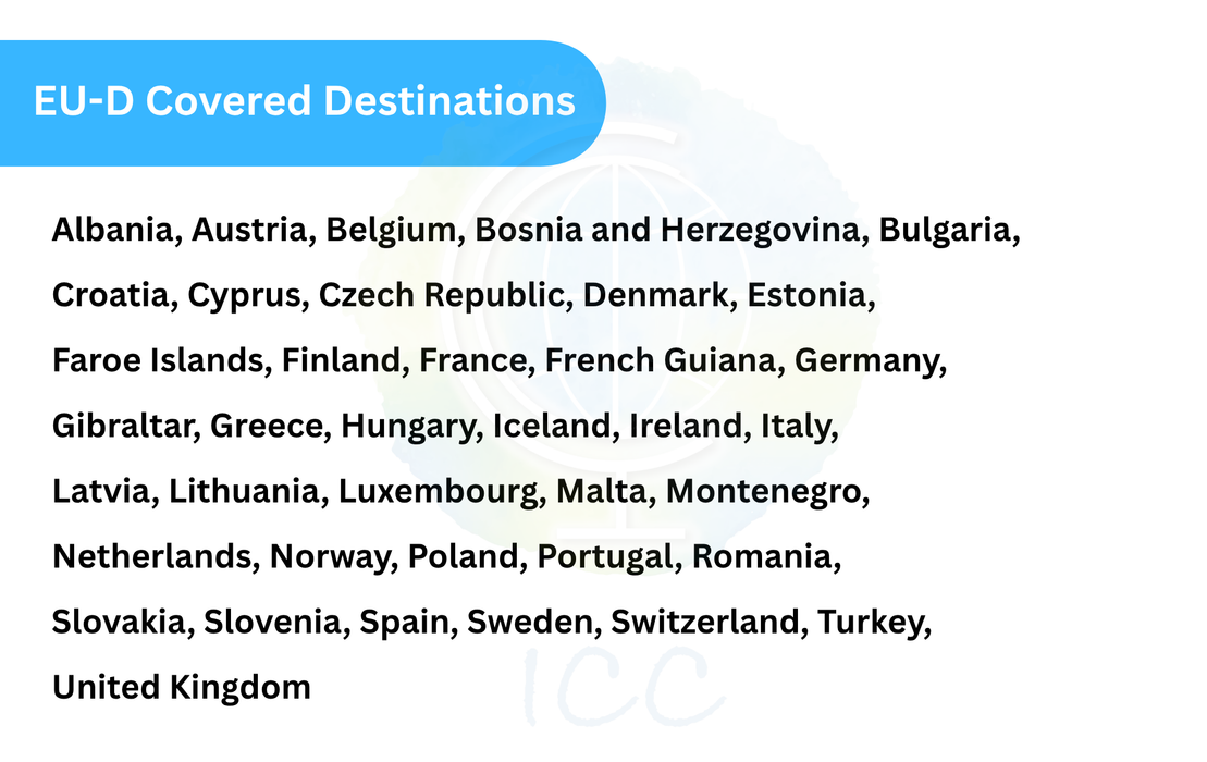 ICC eSIM - Europe EU-D 1-30 Days Unlimited Data - Include Turkey/Balkans*