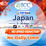 ICC SIM Card - Japan 3-30 Days Unlimited Data - IIJ (No Daily Limit)