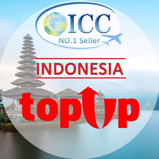 ICC- Top Up- Indonesia 1-30 Days Unlimited Data (Total Data Plan)| Unlimted 5G/4G Data/Calendar Days Package