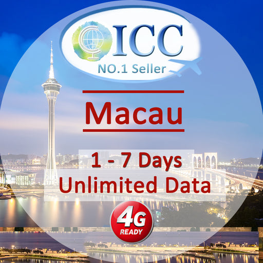 ICC SIM Card - Macau 1-7 Days Unlimited Data