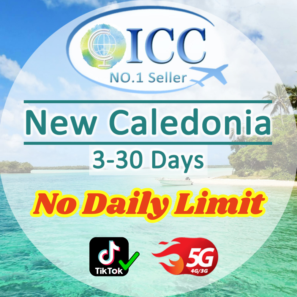 ICC SIM Card - New Caledonia 3-30 Days Data SIM Card