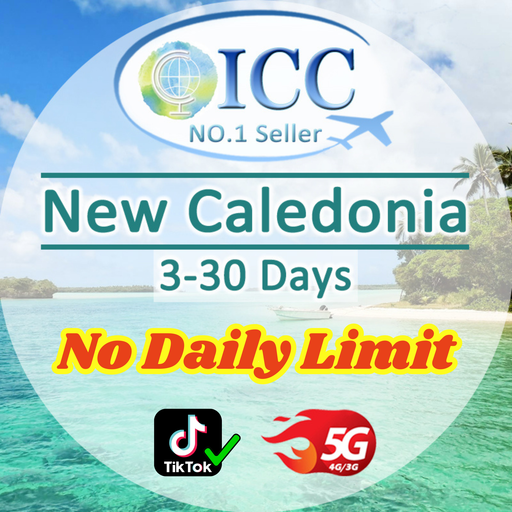ICC SIM Card - New Caledonia 3-30 Days Data SIM Card