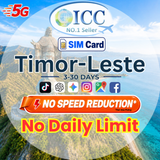 ICC SIM Card - Timor Leste (East Timor) 3-30 Days Unlimited Data SIM Card