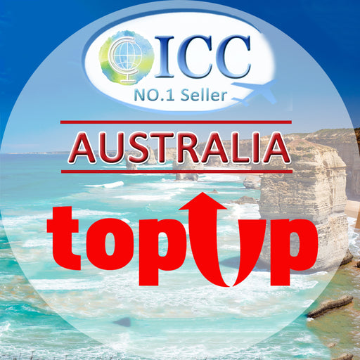 ICC-Top Up- Australia 1-30 Days Total High Speed Data+Unlimited Data (Calendar Days Package)|No Daily Limit