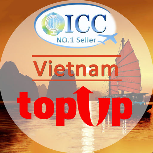 ICC-Top Up- Vietnam 3- 10 Days Unlimited Data