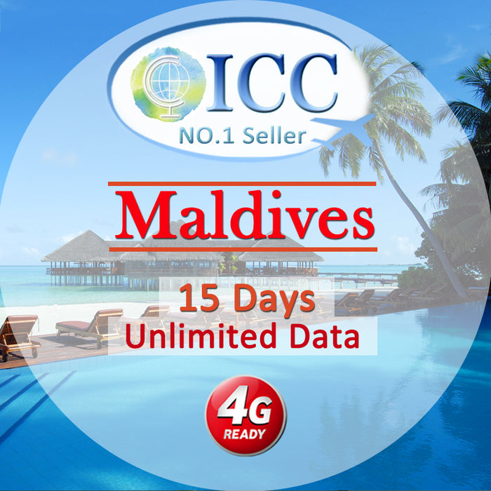 ICC SIM Card - Maldives 15 Days Unlimited Data