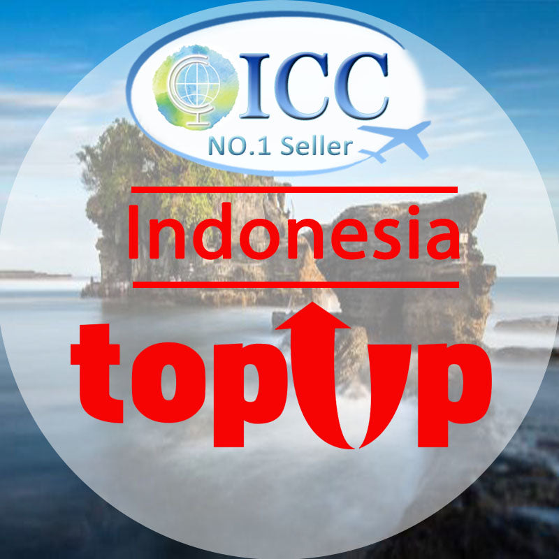 ICC-Top Up- Indonesia 1-30 Days Unlimited Data/Daily Plan Top Up/Unlimited 5G/4G Plan top up
