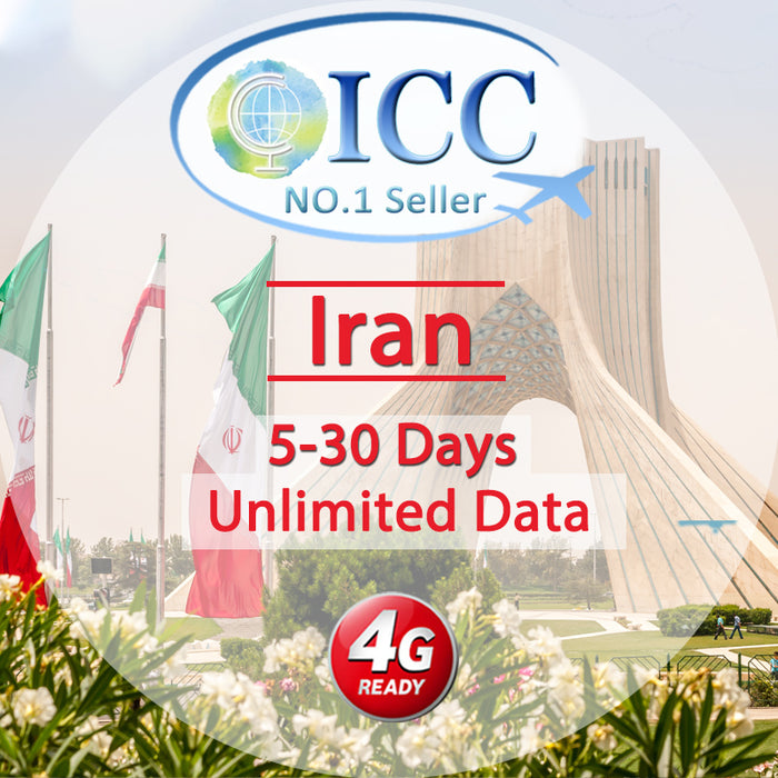ICC SIM Card - Iran 5-30 Days Unlimited Data