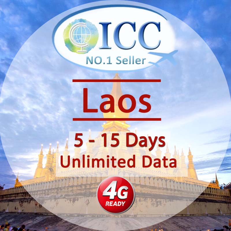 ICC SIM Card Laos 1015 Days Unlimited Data — International Card Center
