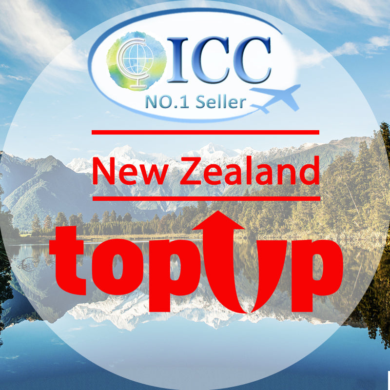 ICC-Top Up- New Zealand 5-20 Days Unlimited Data