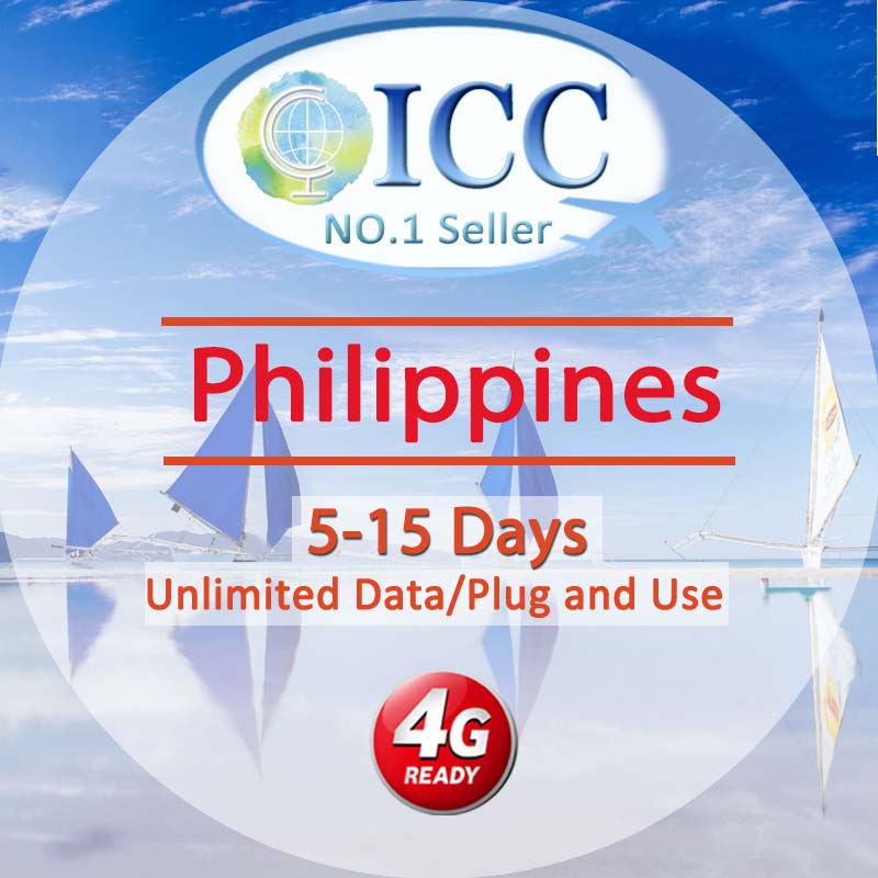 ICC SIM Card - Philippines 1-30 Days Unlimited Data