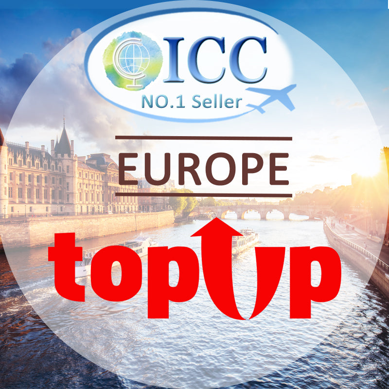 ICC-Top up- [EU-D] Europe 10/15/30 Days 30GB/20GB/5GB/6GB/10GB 5G/4G Data (No daily limit)