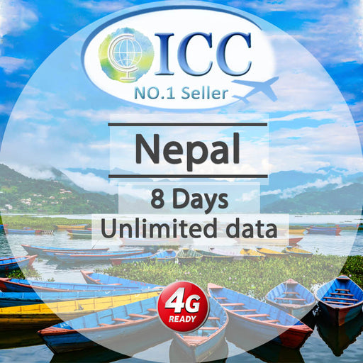 ICC SIM Card - Nepal 1-30 Days Unlimited Data