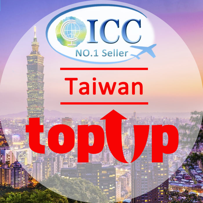 ICC-Top Up- Taiwan 3-10 Days Unlimited Data