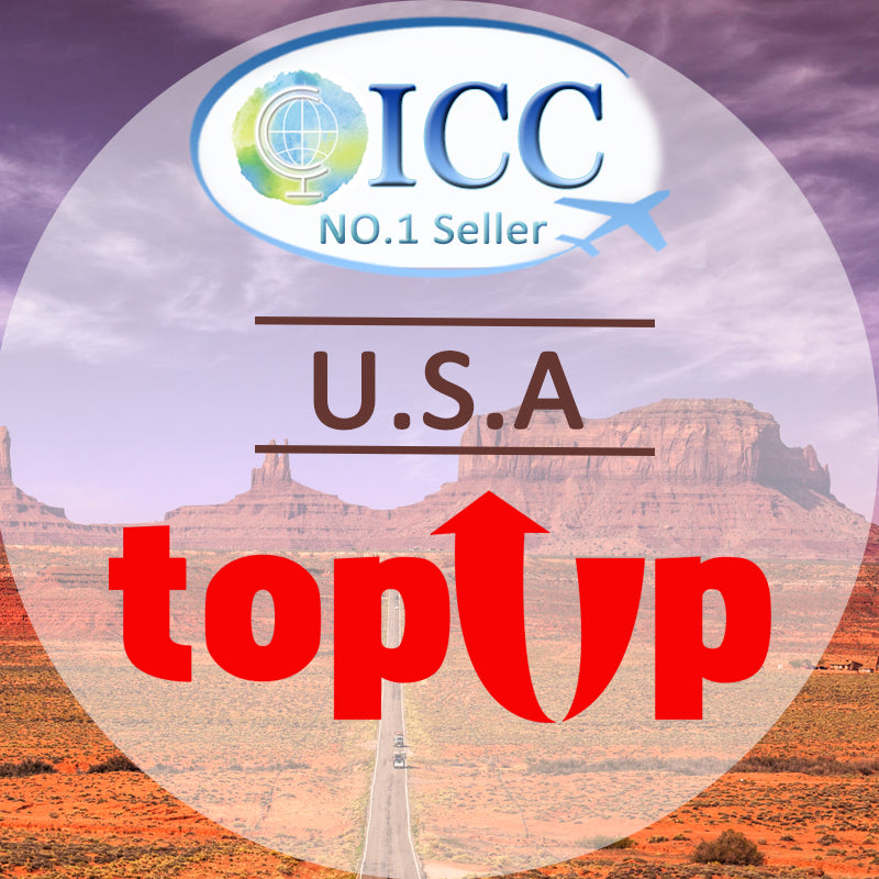 ICC-Top Up- USA 1- 30 Days Unlimited Data